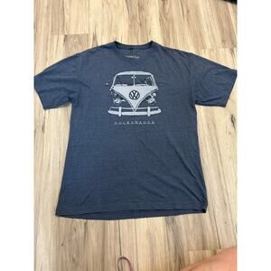 Volkswagen Van T Shirt XL Men Newport Blue Graphic VTG Retro Camping Outdoors